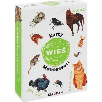 Karetní hra Karty Montessori. Wieś