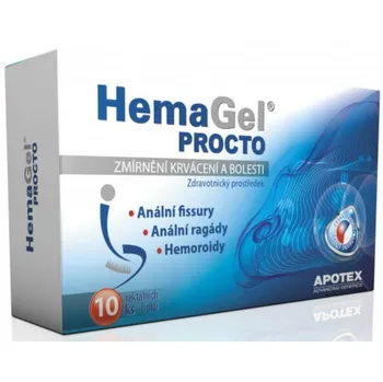 Intimní hygienický prostředek VH Pharma HemaGel Procto rektální čípky 15 ks