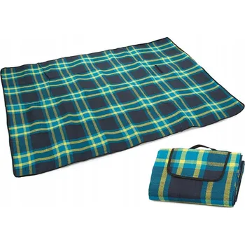 Pikniková deka Verk Pikniková deka 150 x 200 cm károvaná modrá/zelená