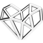 Šperky4U Stříbrný přívěšek origami srdce - KST1043