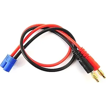 Nabíjecí kabel 20cm/ 14AWG - 4mm bullet/ EC3 samec