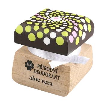 Přírodní deodorant Aloe vera s přidaným extraktem z Aloe - s malovanou mandalou 15 ml