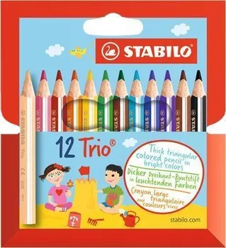 Pastelka STABILO Trio Thik Short 12 ks