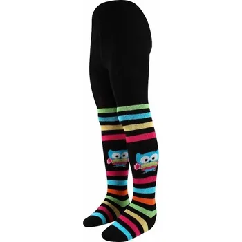 MAX dětské bavlněné punčocháče Boma - vzor 48 - SOVA S PRUHY (Boma dětské punčocháče MAX vzor 48)