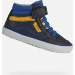 GEOX dětské kotníkové boty GISLI BOY modré - žluté - J165CB - 0657 Velikost: 39