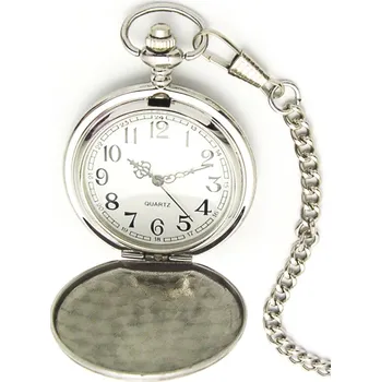 Hodinky Klenoty Budín Luxusní stříbrné kapesní hodinky retro BADUS 119609 s arabskými číslicemi (Klenoty Budín Luxusní stříbrné kapesní hodinky retro BADUS 119609 s arabskými číslicemi)