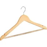 Sada 8 dřevěných ramínek na oblečení Wenko Shaped Hanger Eco ID_1296906