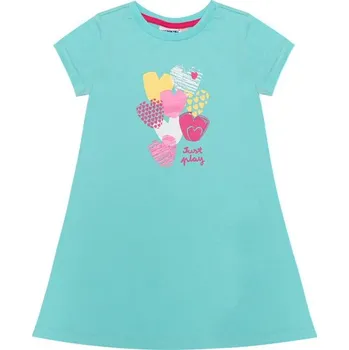 Dívčí šaty Dívčí šaty - WINKIKI WKG 11043, tyrkysová Barva: Tyrkysová, Velikost: 98