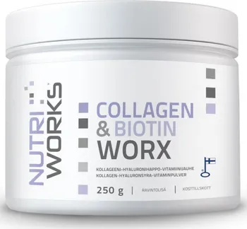 Kloubní výživa Nutriworks Collagen and Biotin Worx 250 g