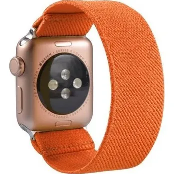Řemínek na hodinky Nylonový navlékací řemínek pro Apple Watch 42mm / 41mm / 40mm / 38mm - oranžový