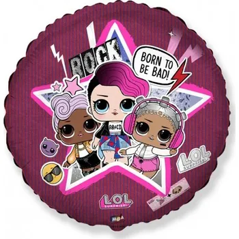 Balónek Fóliový balónek L.O.L., 45 cm, kulatý - Born to be bad