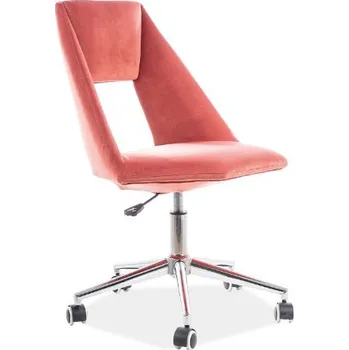 PAX Velvet kancelářská židle, starorůžová