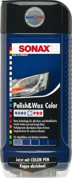Autovosk SONAX Polish & Wax Color modrá 500 ml