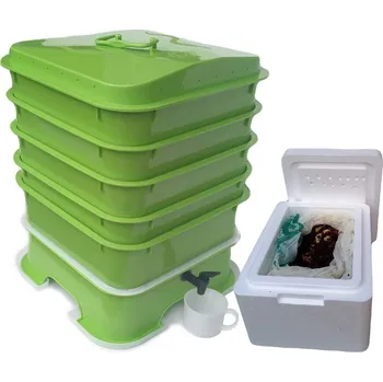 Kompostér VermiHut VermiHut Plus 5patrový terakota