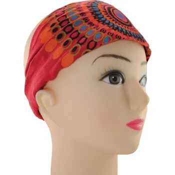 Šátek Čelenka s potiskem mandaly Ruang Merah, červená, Sittar