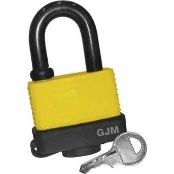 Visací zámek AB vis.zámek 328/40 ECOLINE žlutý s krytkou