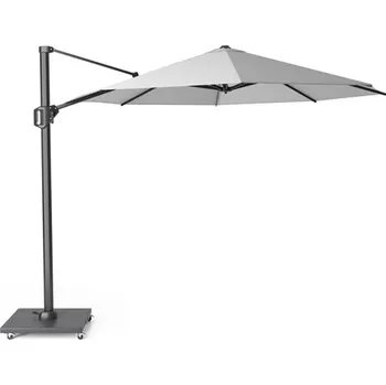 Slunečník Slunečník Challenger 1 Classic Platinum Velikost: ø 350 cm, Barva látky: Sivá, Barva rámu: Antracitová