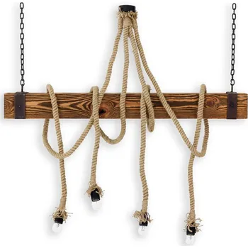 Drewmax Stropní dřevěné závěsné svítidlo LP001 pacyg