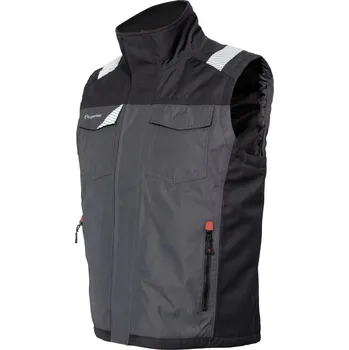 pracovní vesta Vesta ISSA LUCKY šedá/černá XL