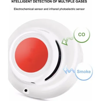 Detektor CO Detektor kysličníku uhelnatého a kouře JKD-516-A