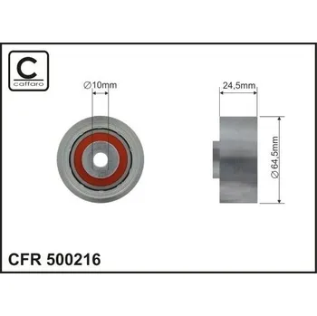 Vratná/vodicí kladka, ozubený řemen CAFFARO 500216