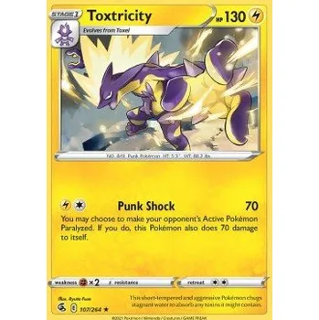Sběratelská karetní hra Pokémon FST 107/264 Toxtricity - Fusion Strike Stav: Near Mint, Verze: HOLO