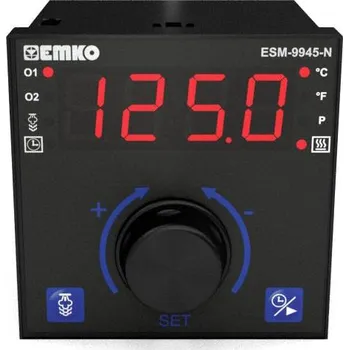 Termostat Emko ESM-9945-N.2.20.0.1/01.01/1.0.0.0 2bodový, P, PI, PD, PID termostat Pt100, J , K, R , S -200 do 1700 °C relé 7 A, relé 5 A (d x š x v) 96 x 96 x 96 mm