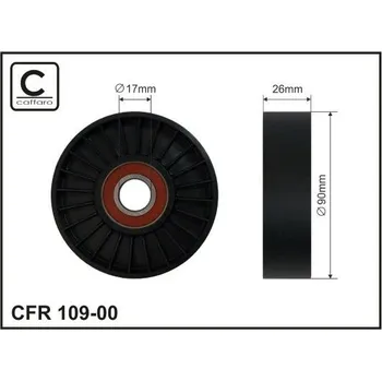 Napínací kladka, žebrovaný klínovy řemen CAFFARO 109-00