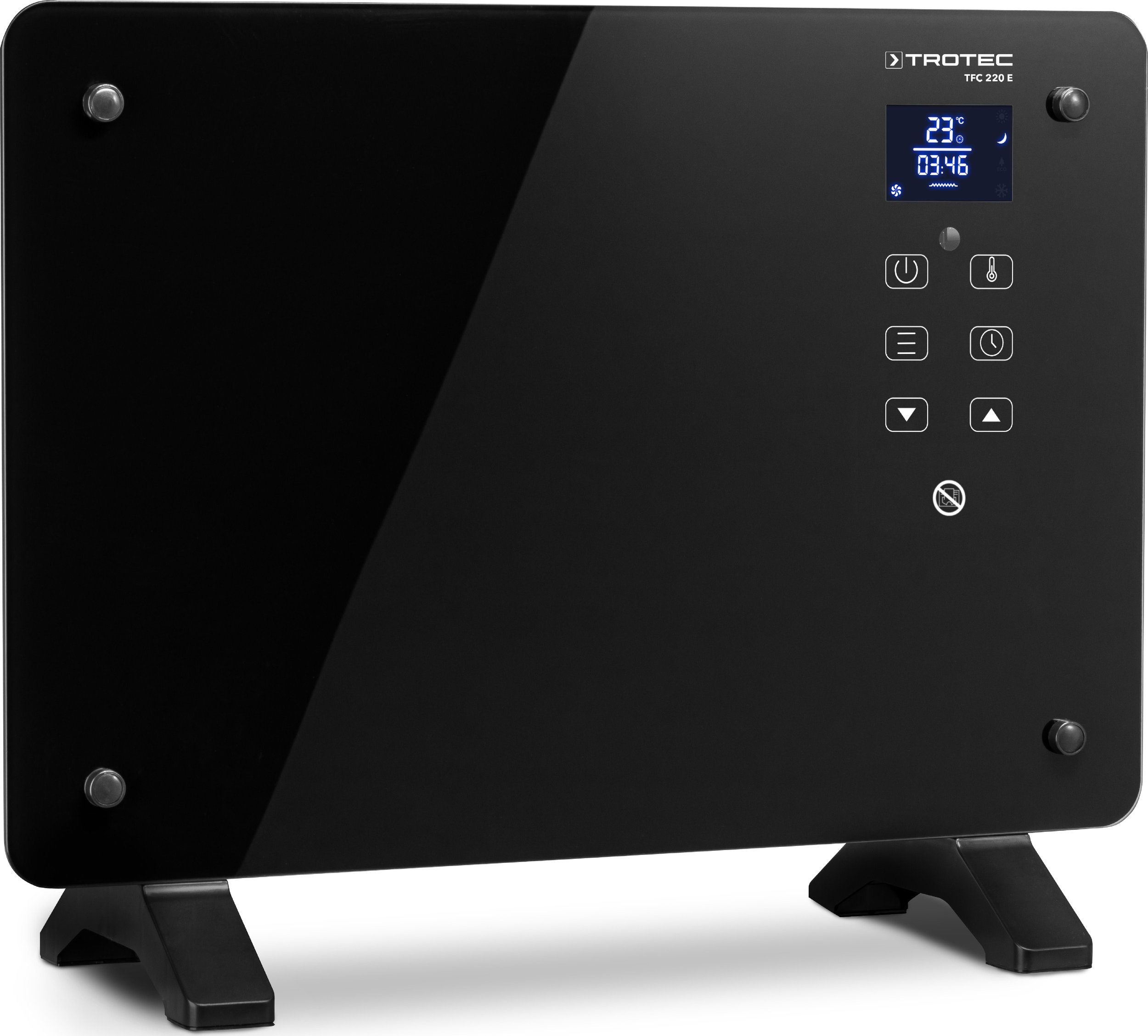 TROTEC Steckdosen Heizlüfter TFC 2 E - Heizleistung 500 W - mini Keramik Heizung, für Räume bis