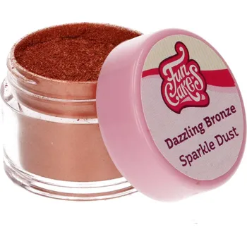 Potravinářské barvivo Dazzling bronz třpytivá prachová barva
