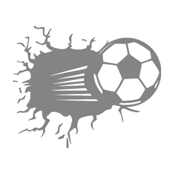 Samolepící dekorace SAMOLEPKA Fotbalový míč 005 pravá (17 - šedá) NA AUTO, NÁLEPKA, FÓLIE, POLEP, TUNING, VLASTNÍ TEXT, TISK, AUTOSAMOLEPKY.cz, POLEPY, OBRÁZEK, LOGO, SAMOLEPKY