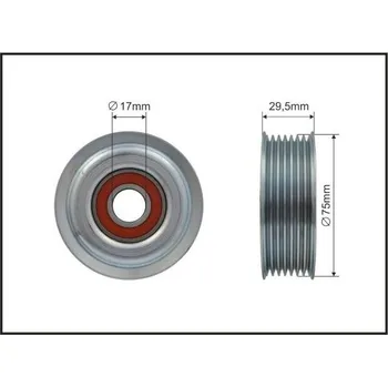 Vratná/vodicí kladka, klínový žebrový řemen CAFFARO 500103
