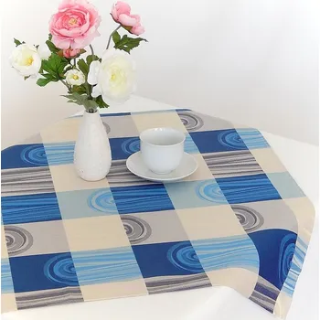 ubrus HEDVA ČESKÝ BROKÁT Ubrus Obreaska PODKOVA Rozměr ubrusu: 65x65, Barva: modrá