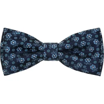 Motýlek Motýlek Avantgard s kapesníčkem - modrý s květy