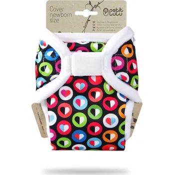Plenkové kalhoty Petit Lulu s.r.o. Barevná srdíčka - novorozenecké svrchní kalhotky