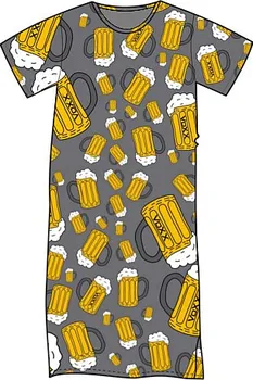 Pánské pyžamo Lonka Seeking pivo/šedá L