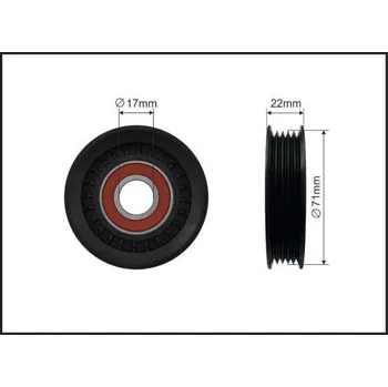 Napínací kladka, žebrovaný klínovy řemen CAFFARO 256-00