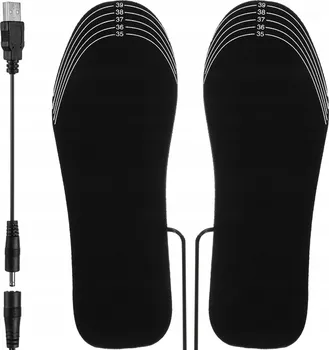 Vložky do bot Trizand USB elektricky vyhřívané vložky černé