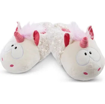 plyšák NICI pantofle Jednorožec Theodor ve sněhové kombinéze,vel. 34-37 (M), GREEN