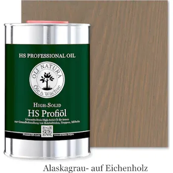 Olej na dřevo Oli-Natura HS PROFIÖL (Olej pro namáhané povrchy) alaskagrau Balení: 20ml + dárek k objednávce nad 1000Kč