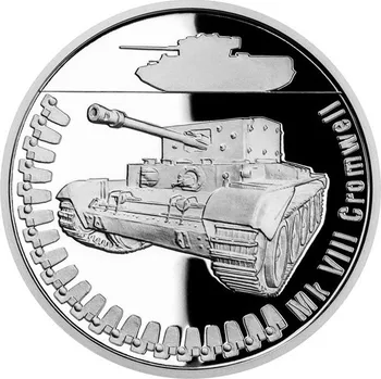 Stříbrná mince Obrněná technika - Mk VIII Cromwell proof
