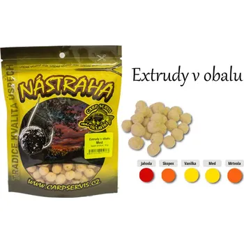 Návnadová surovina Carpservis Extrudy v obalu - 35 g/Skopex/oranžová