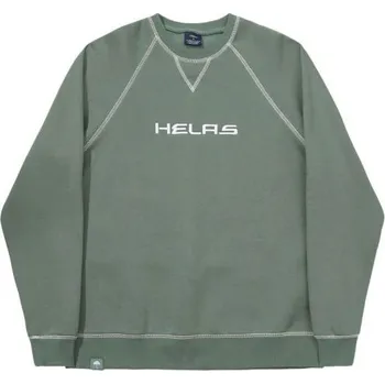 Pánská mikina MIKINA HÉLAS SEAMS CREWNECK - zelená - XL + při osobním odběru 1 529 Kč