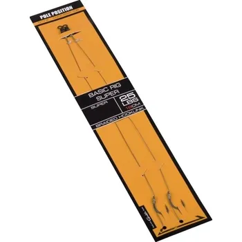 Rybářský háček POLE POSITION - Hotový návazec Basic Rig Super 25 lb vel. 4
