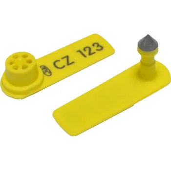 Značení hospodářského zvířete Ušní známka Q-flex pásková žlutá, komplet J