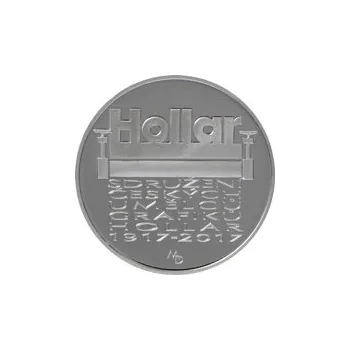 Česká mincovna 100. výročí založení Sdružení českých umělců grafiků Hollar 200 Kč 2017 stříbrná mince Proof 13 g