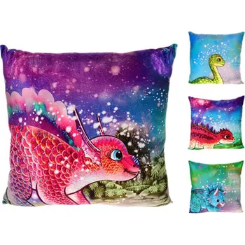 plyšák PLYŠ Polštářek baby dinosaurus 45x45cm 4 druhy (plyšová hračka)