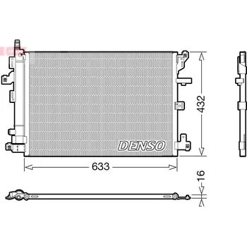 Výparník klimatizace Kondenzátor, klimatizace DENSO DCN33012