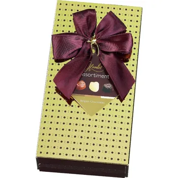Bonboniéra Belgické pralinky Hamlet - Designová edice hnědá, 125 G