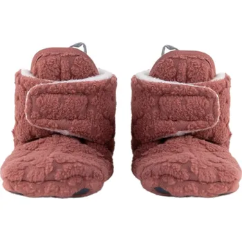 Capáčky LODGER Slipper Folklore Fleece Rosewood 6 - 12 měsíců